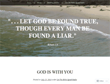 Tablet Screenshot of letgodbefoundtrue.net